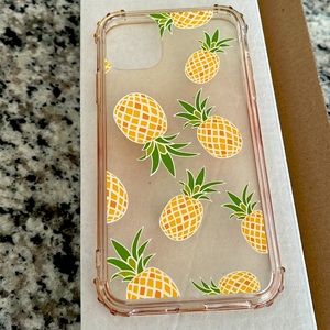 iPhone 11 clear pineapple phone cover